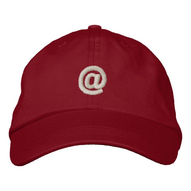 At Sign Embroidered Hat (Front)