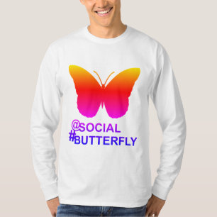 At Social Hashtag Butterfly [Hyper Filter remix] T-Shirt
