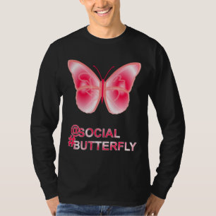 At Social Hashtag Butterfly T-Shirt