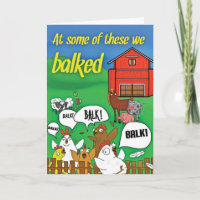'At some of these we balked' Funny Sobriety Card
