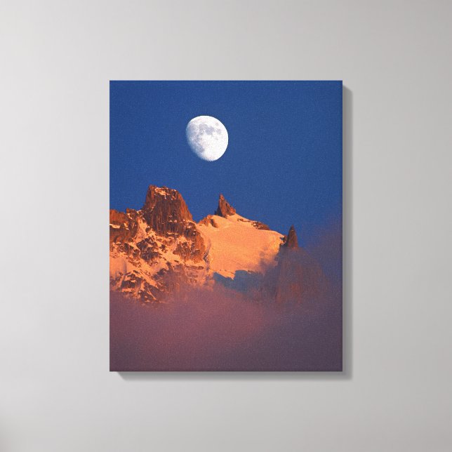 At Sunrise | Aiguille du Plan Chamonix, France Canvas Print (Front)