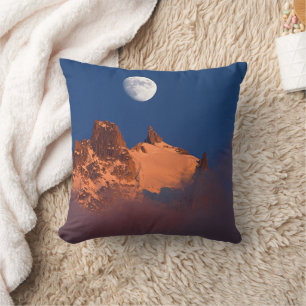 At Sunrise Aiguille du Plan Chamonix, France Cushion