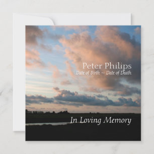 At Sunset 2 Peaceful Memorial Service Announcement