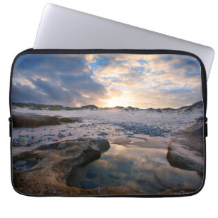 At Sunset In A Puddle Laptop Sleeve