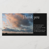 At Sunset Peaceful Sky 1 Sympathy Thank You