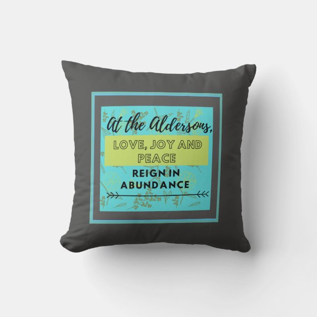 At the Aldersons Cushion (Front)