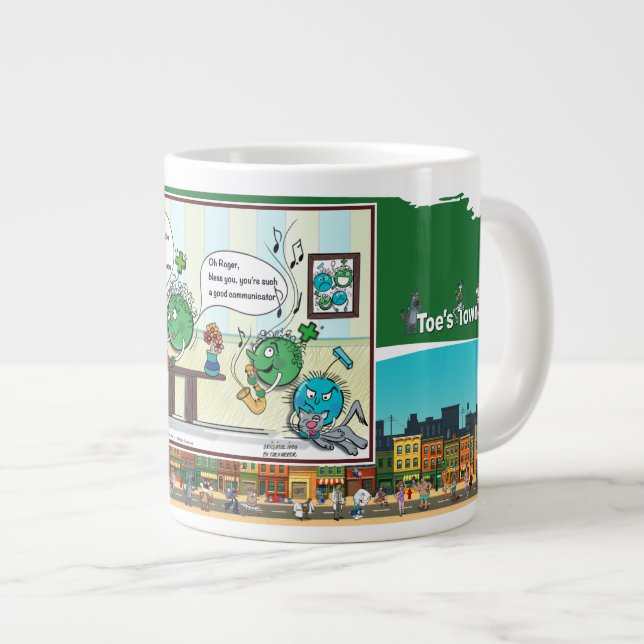 At The Atomic Residence | Apology Large Coffee Mug (Front Right)