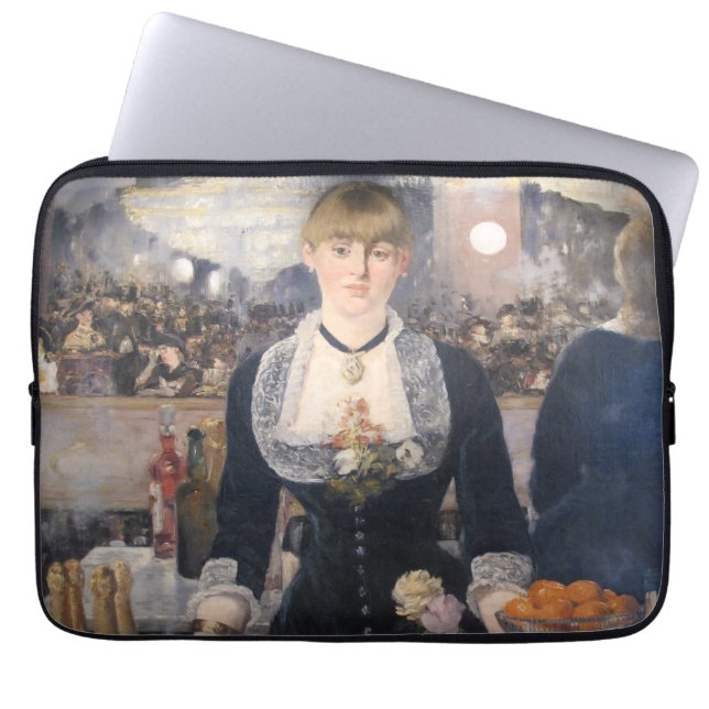 At the bar of the follies-bergere Edouard Manet  Laptop Sleeve (Front)
