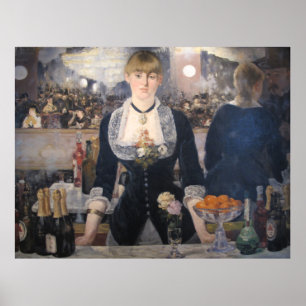 At the bar of the follies-bergere Edouard Manet Poster