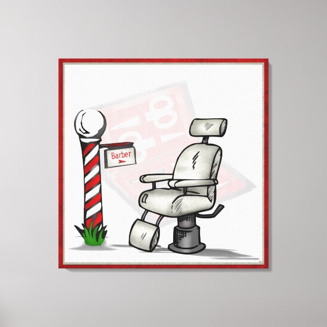 At The Barber Shop Decor (Front)