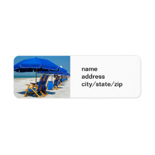 AT THE BEACH ADDRESS LABELS
