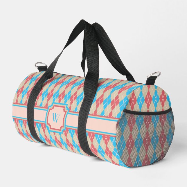 At the Beach Argyle Duffle Bag (Right Corner)