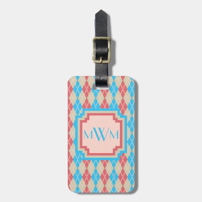 At the Beach Argyle Luggage Tag (Front Vertical)