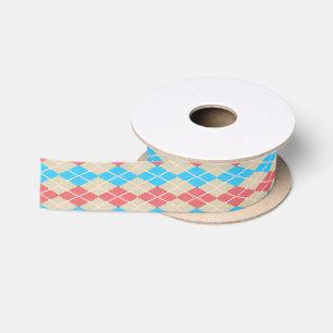 At the Beach Argyle Ribbon Satin Ribbon