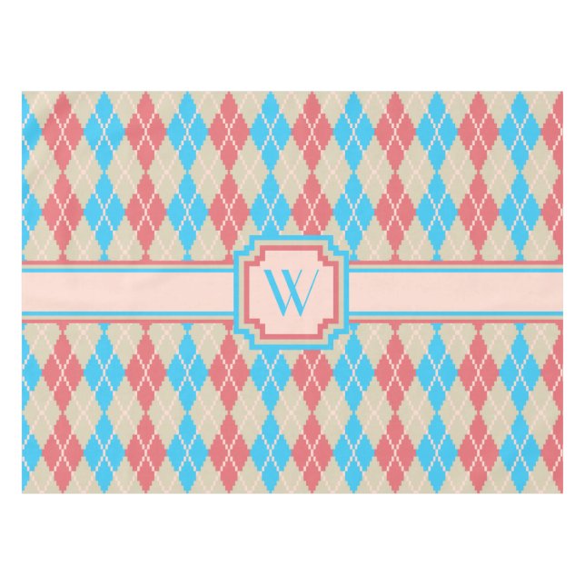 At the Beach Argyle Tablecloth (Front (Horizontal))