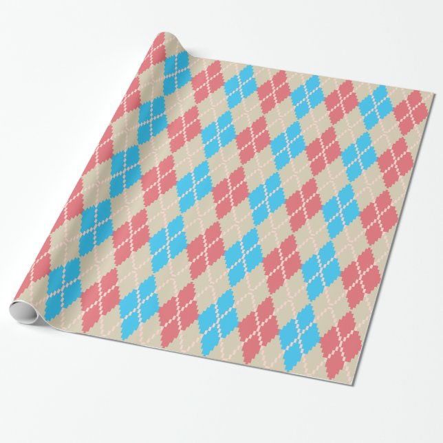 At the Beach Argyle Wrapping Paper (Unrolled)