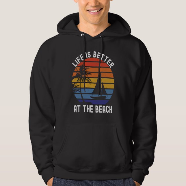 at the Beach Beach Clothing Hoodie (Front)