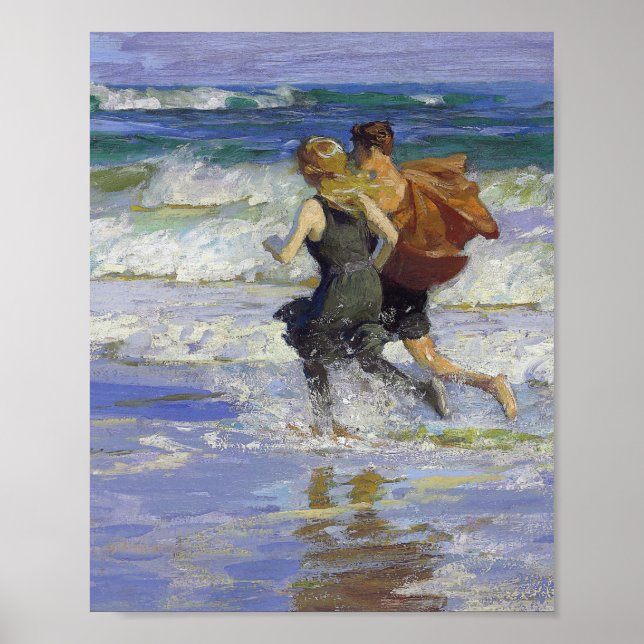 At the Beach by Edward Henry Potthast  Poster (Front)