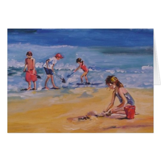 At the beach card