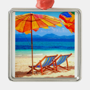 "AT THE BEACH" CHRISTMAS ORNAMENT