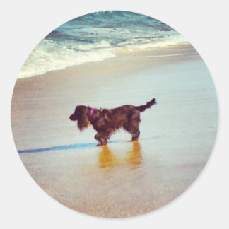 At the Beach Classic Round Sticker