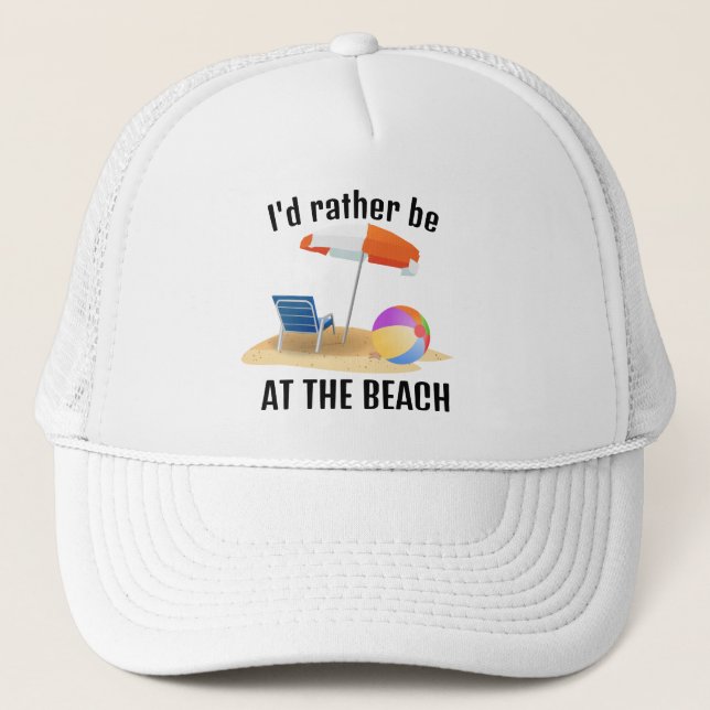 At the Beach Design Hat (Front)