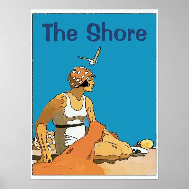 At The Beach, edit text Poster (Front)