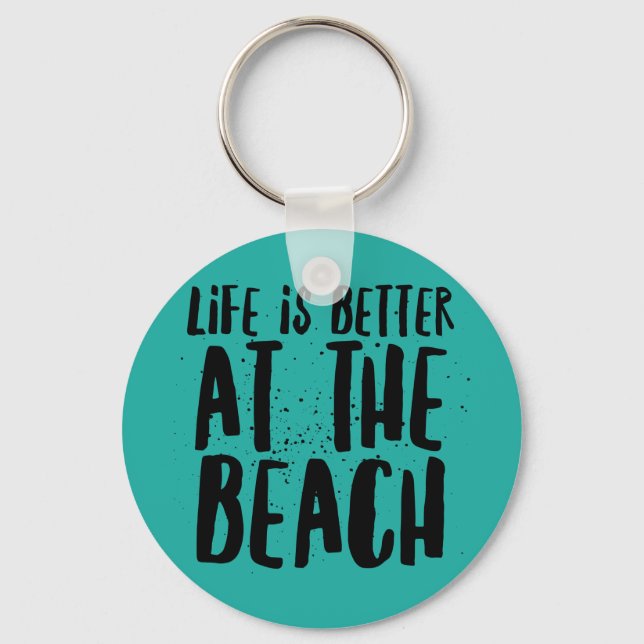 At The Beach Key Ring (Front)