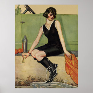 At the Beach Poster