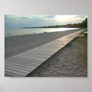 At the beach poster