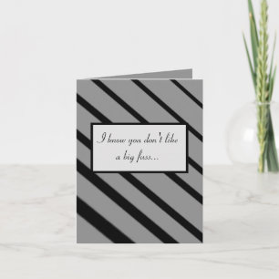 At the Big Fuss Thinking of You Card (black/gray)