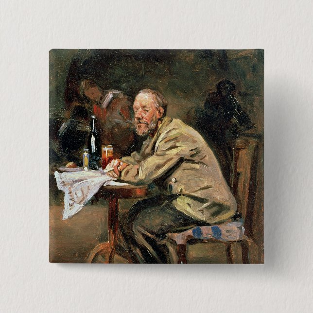 At the Bottle 15 Cm Square Badge (Front)