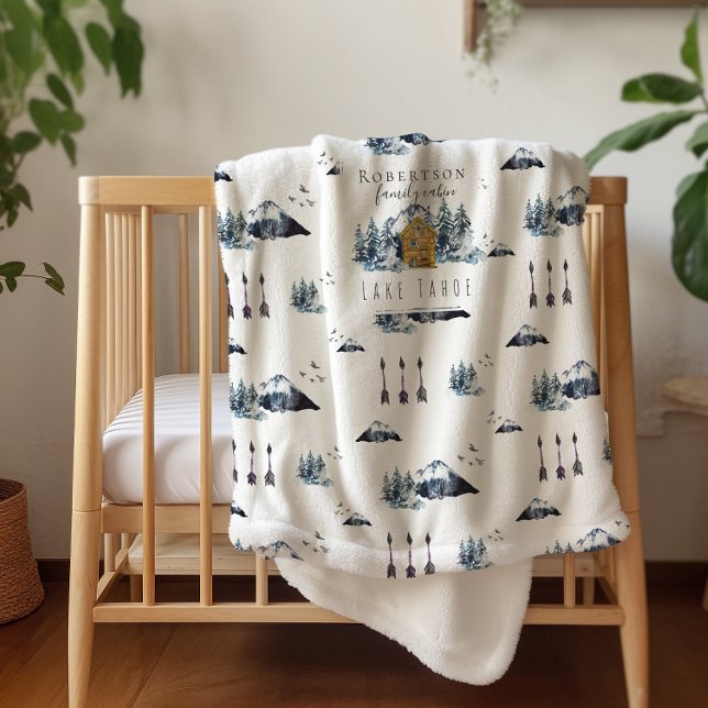 At the Cabin | Family Name Wilderness Blanket (Creator Uploaded)