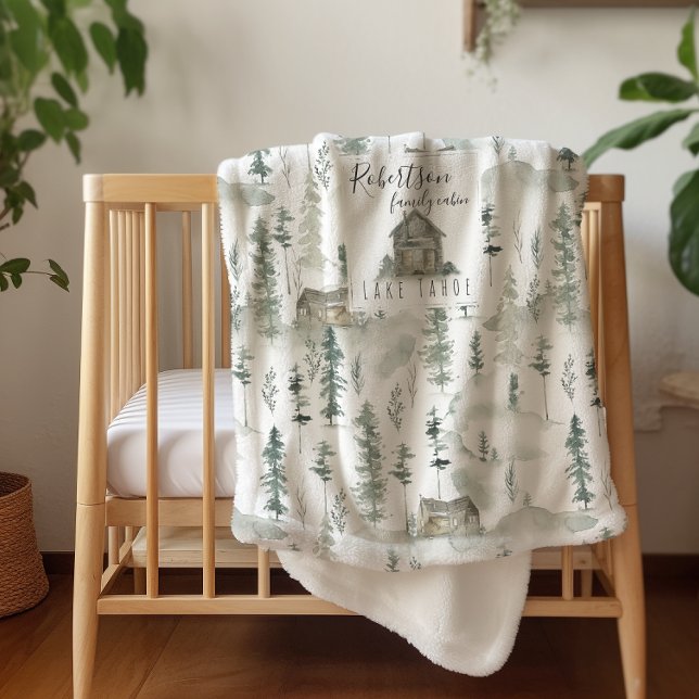 At the Cabin | Family Name Wilderness Blanket (Creator Uploaded)