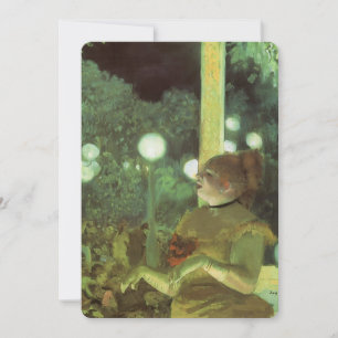 At the Cafe Concert by Degas Degas, Karaoke Party Invitation