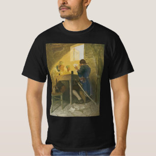 At the Cards in Cluny’s Cage by NC Wyeth T-Shirt