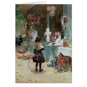 At the Champs-Elysees Gardens, c.1897 (gouache on