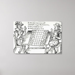 At the Chess Board Canvas Print