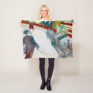 At the Circus, Lautrec Fleece Blanket