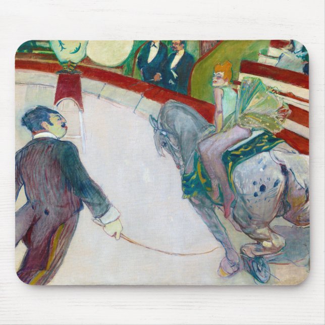 At the Circus, Lautrec Mouse Mat (Front)