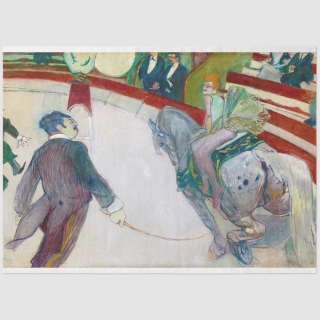 At the Circus, Lautrec Tissue Paper (Front)