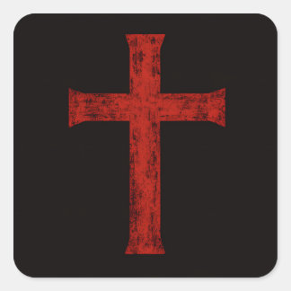 At The Cross  Square Sticker
