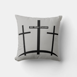At the Cross  three crosses Cushion