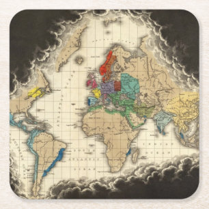 At The Death of Charles V 1551 Square Paper Coaster