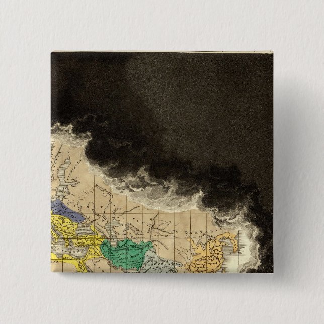 At The Death of Constantine 337 AD 15 Cm Square Badge (Front)