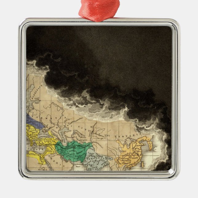 At The Death of Constantine 337 AD Metal Tree Decoration (Front)