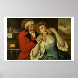 At the Dentist (oil on canvas) Poster