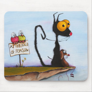 At the edge of reason mouse mat