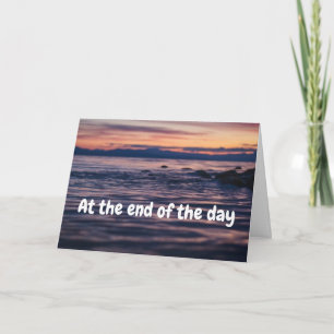 At The End Of The Day, We’re On The Same Page - Card