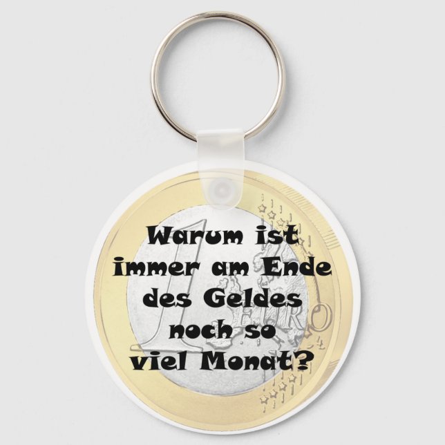 At the end of the money so much month key ring (Front)